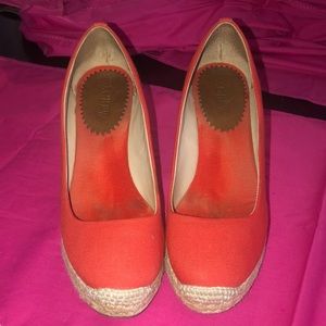 J crew Orange Espadrilles